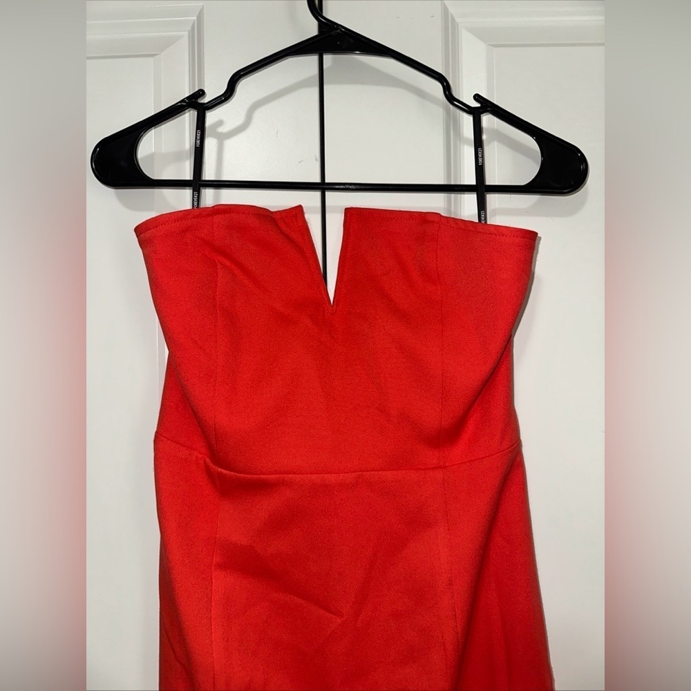 Forever 21 Lightweight Strapless Bodycon Midi Dress S NWT - Picture 2 of 4